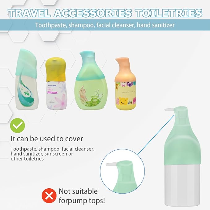 No leak toiletrie bottle covers