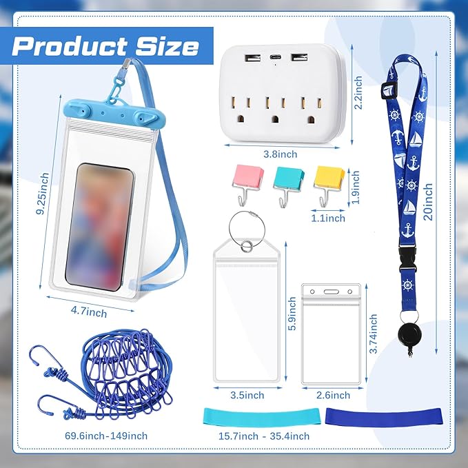 18-piece cruise accessory set