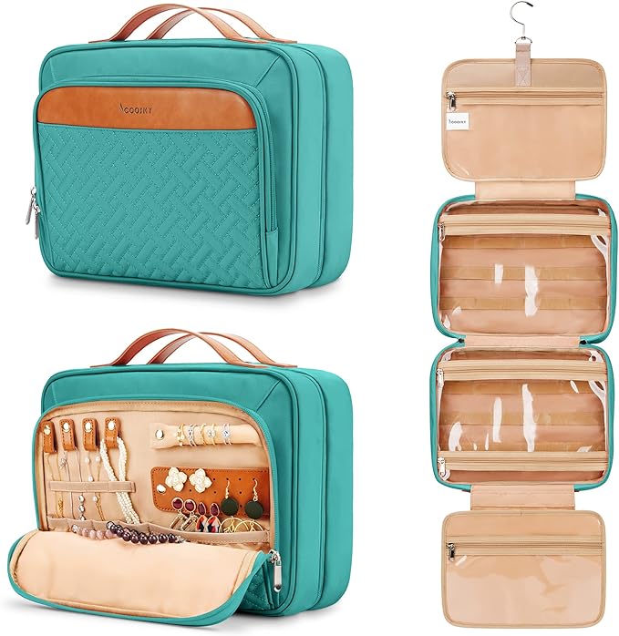 Hanging toiletry bag